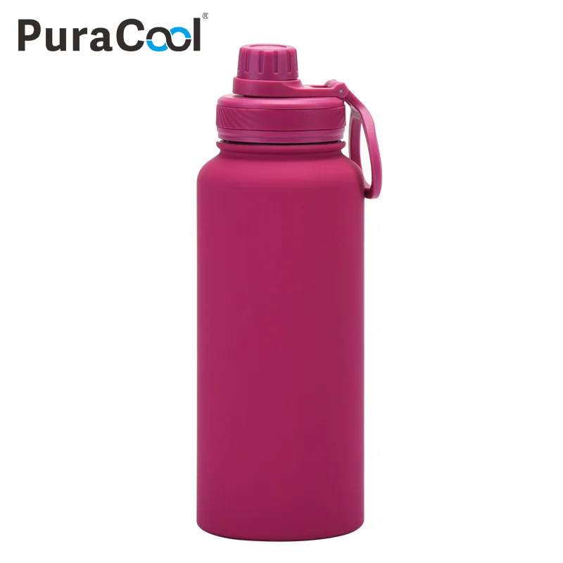 Squeeze Garrafa Térmica de Água Premium 1000ml 38 Núcleos! 24h Frio e 12h Quente |   Base de Proteção