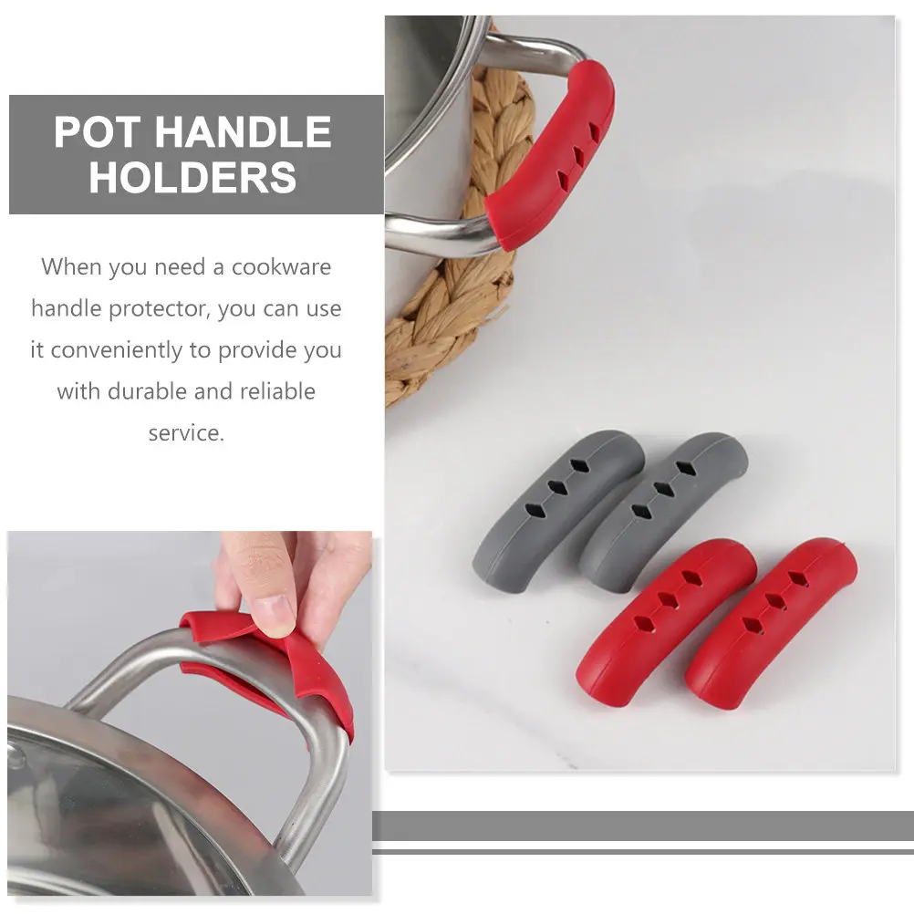 12Pcs Silicone Handle Protectors for Pots, Pans & Frying Pans – Heat-Resistant, Non-Slip, Anti-Scald Kitchen Accessories