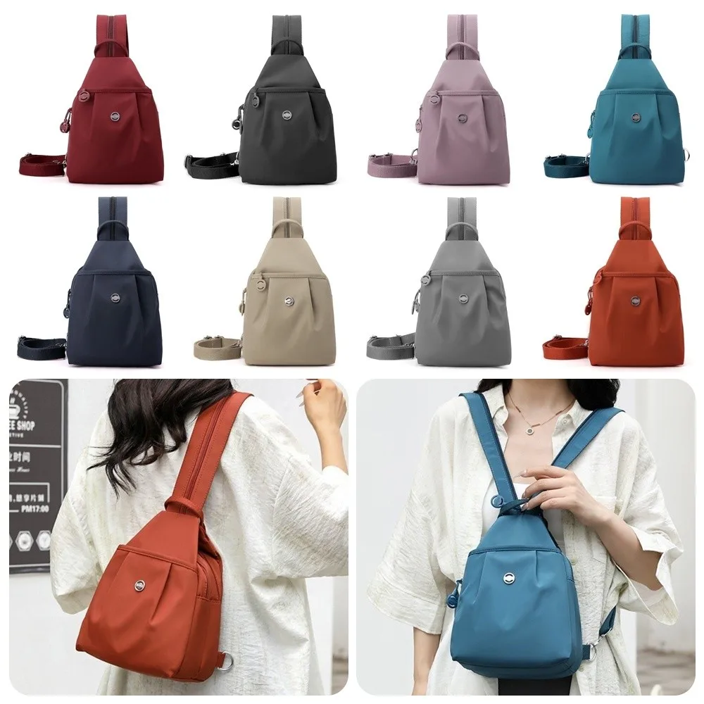 New Oxford Fabric Backpack Multi Layer Large Capacity Travel Bag Multi-purpose Waterproof Crossbody Bag Unisex