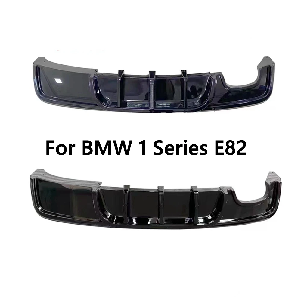 

For BMW E82 1 Series M Bumper Only 2011 2012 2013 2014 2015 2016 2017 Car Rear Bumper Diffuser Lip Spoiler ABS Glossy Black