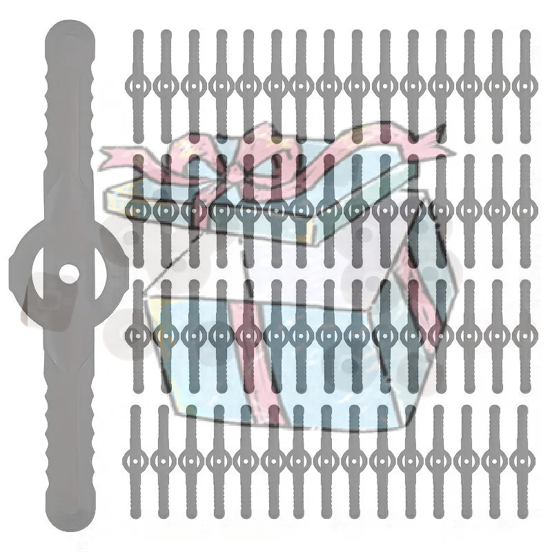 【CCA】10/20/30/50Pcs Garden Trimmer Head Replacement Blades Waterproof Plastic Blades, Durable Pressure Resistant Parts