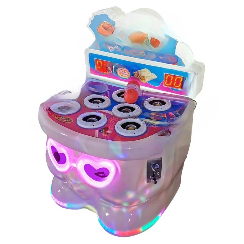 

A mole redemption console that pounded a children's coin-operated hammer arcade with a plastic structure