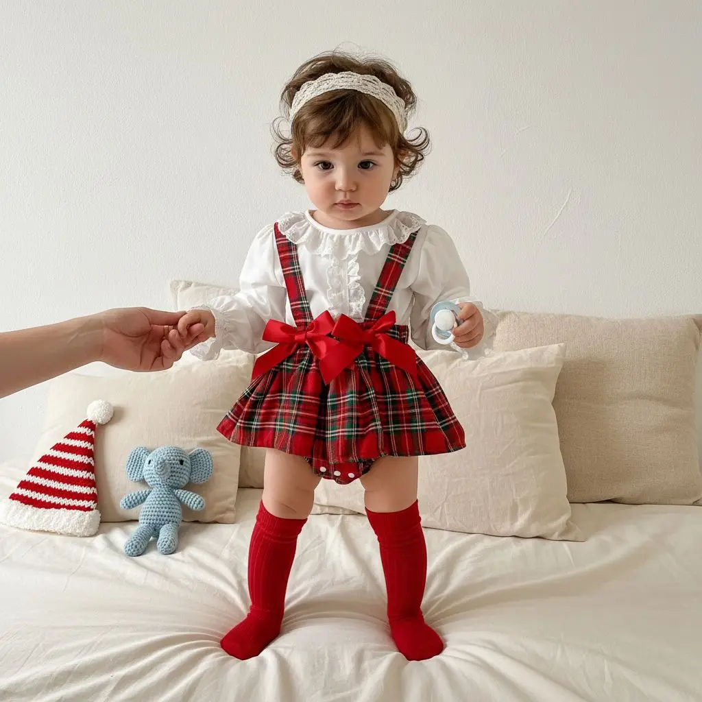 2026 طفل الربيع والخريف نمط حزام تنورة مجموعة المرأة متقلب ربطة القوس فيونكة كم طويل علوي متقلب بذلة ها فستان