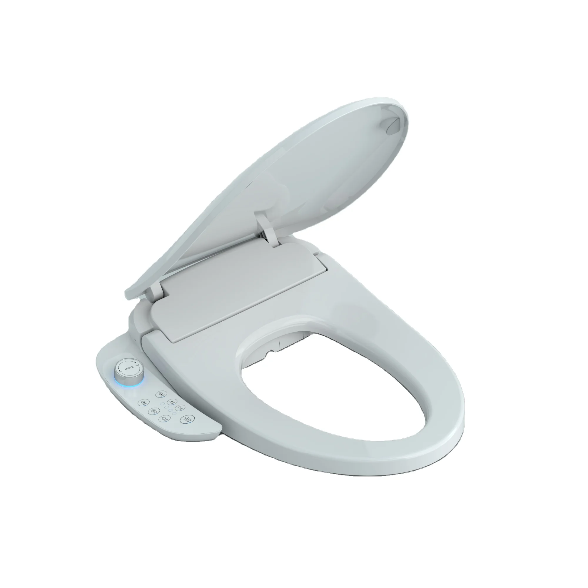 Electronic bidet toilet seat warm water washing air dryer stainless steel nozzle v-shaped ABS smart