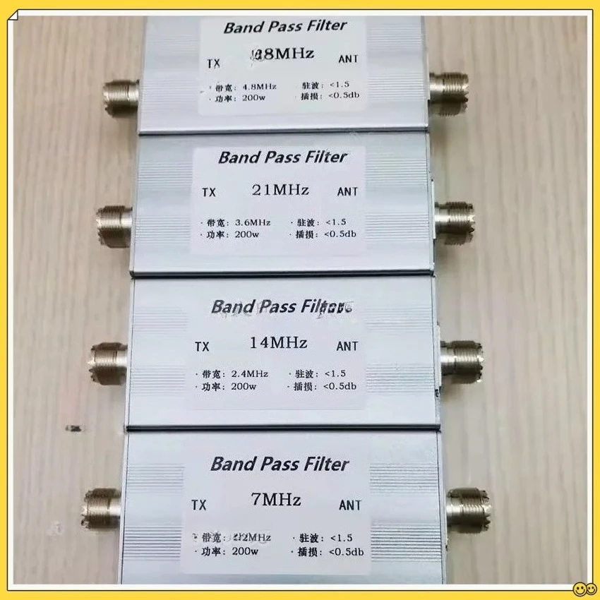 

Shortwave 7MHz 14MHz 18MHz 21MHz 24MHz 27.5MHz 28MHz High Isolation Bandpass Filter BPF anti-interference increase sensitivity