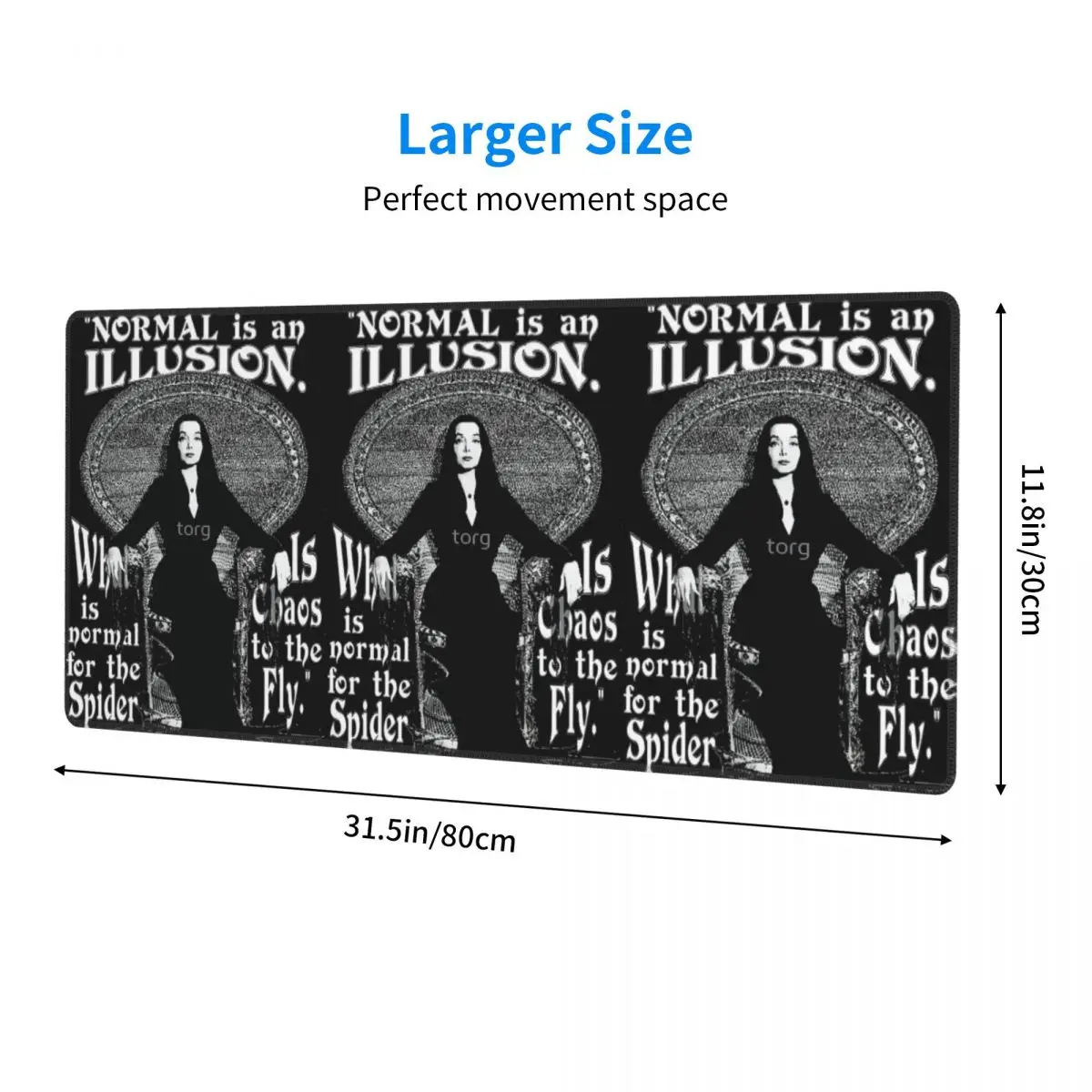 Morticia Addams Large Mouse Pad Computer Keyboard Mouse Mat Gamer PC Laptop Desk Mat Office Accessories Table Mats