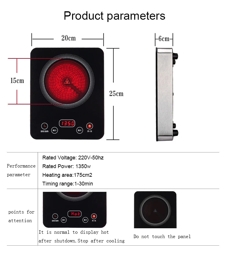 DMWD Mini Electric Ceramic Stove Induction Cooker Hotpot Plate Noodle Cooking Furnace Tea Brewing Water Boiler Heater EU US Plug