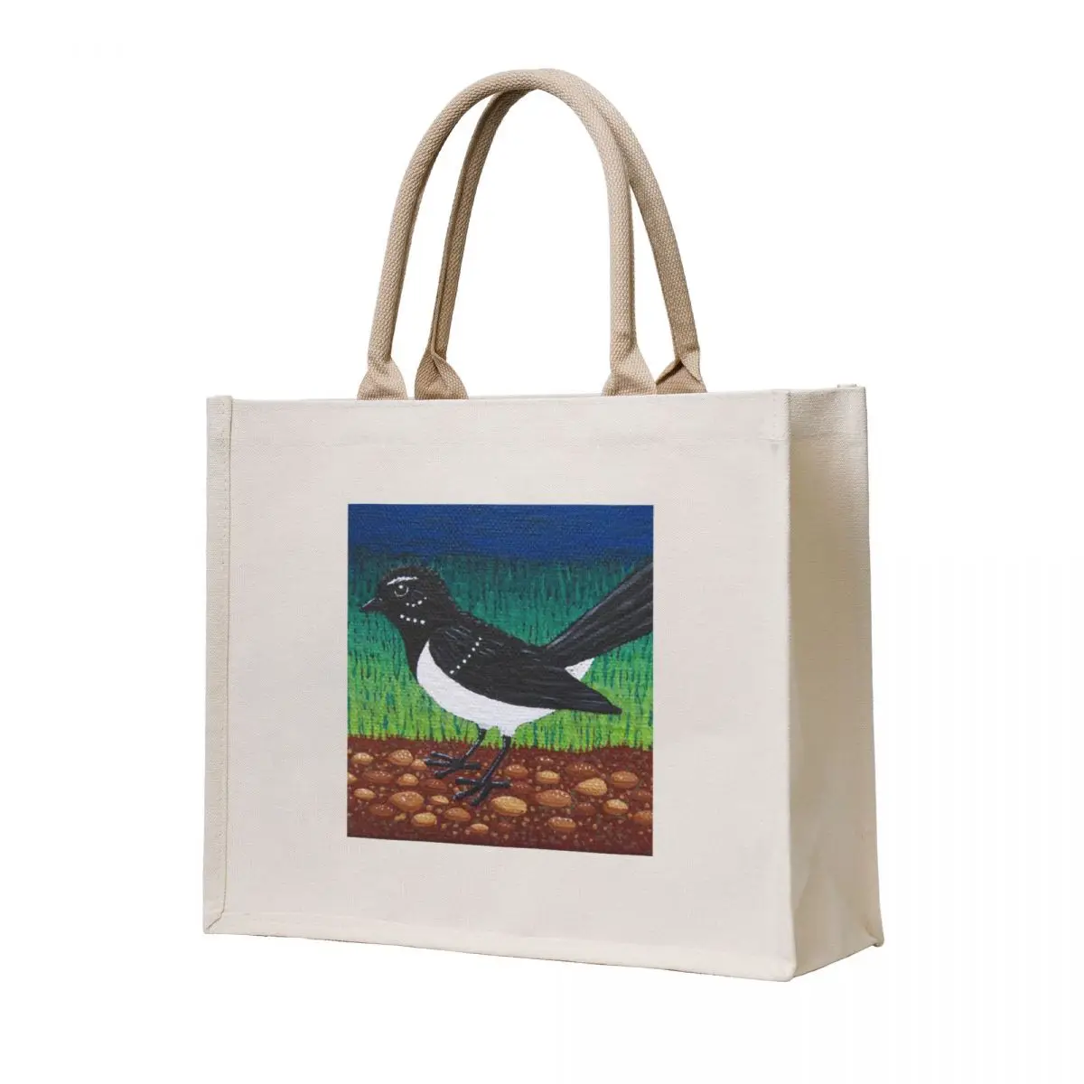

Willy Wagtail on the garden path Tote Bag Women's bags bags for women tote bag