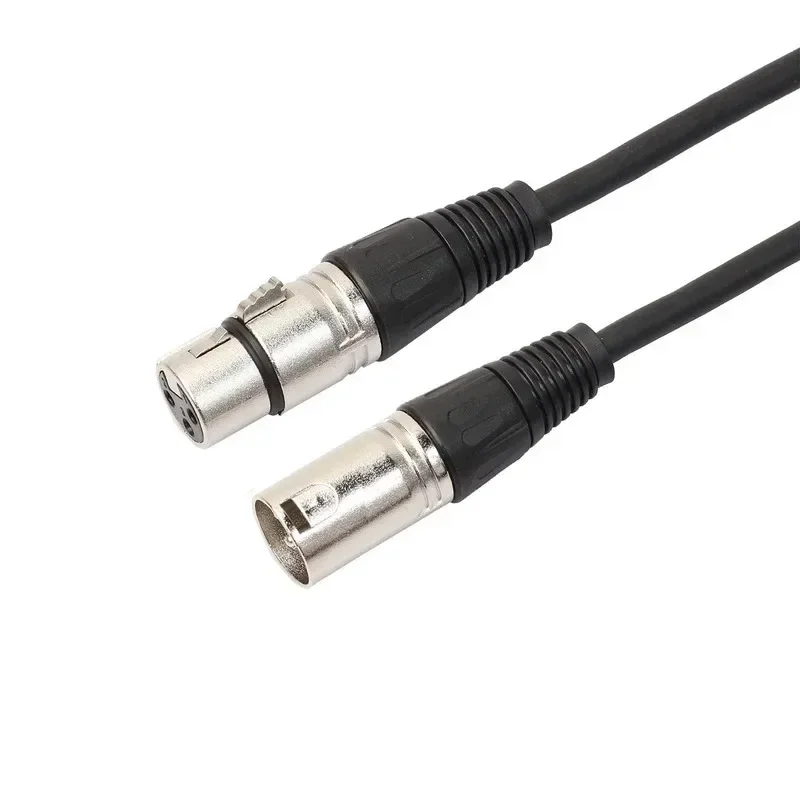 3 Pin XLR Male To Female Microphone Cable Guitar Mixer Speaker Patch Panel for Powered Speaker Amplifier Mixer 1M 1pcs