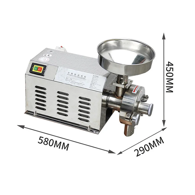 

mini stainless steel spice coca beanflour milling grinder machine price