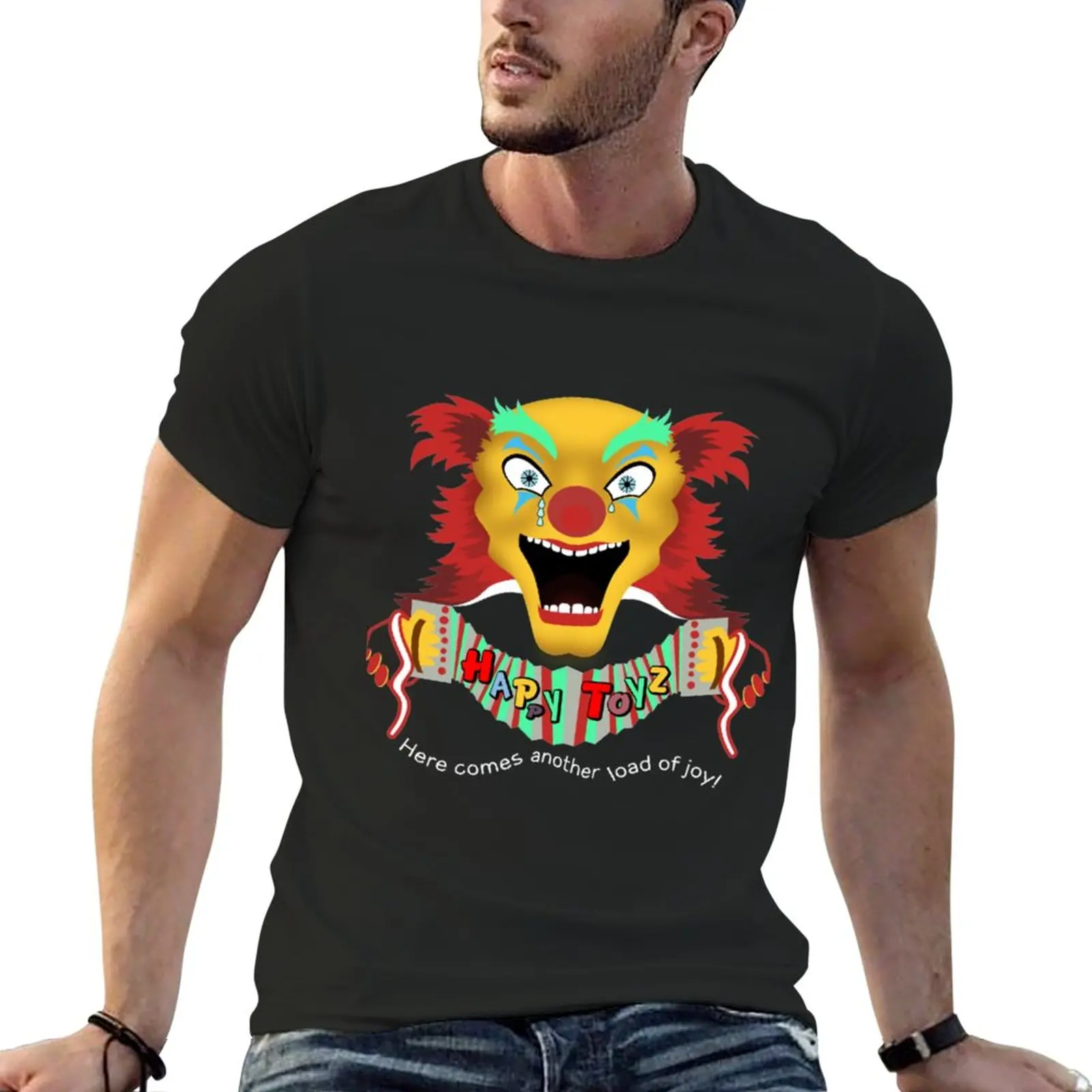 Maximum Overdrive Happy Toyz Truck Clown T-Shirt black t shirt anime clothes sweat shirts new edition t shirt Men's t-shirts