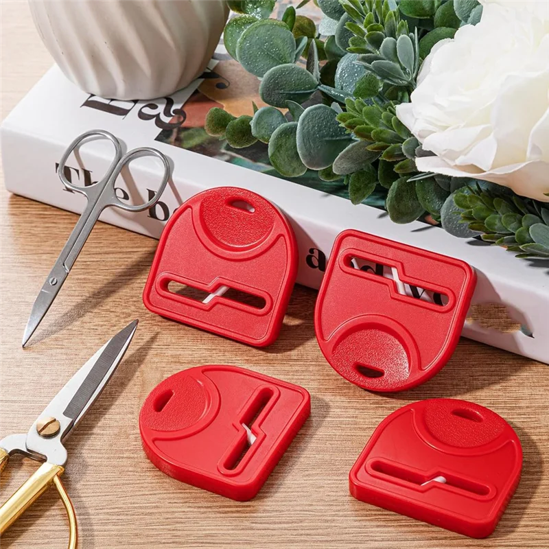 ABJN-เครื่องมือสําหรับเหลาผ้าผมกรรไกร,4 ชิ้น Mini Handheld กรรไกร Sharpener สําหรับซ่อมหมองคล้ําใบมีดได้อย่างรวดเร็ว