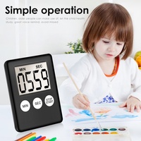 Kitchen Timer Digital Cooking Baking LCD Display Mini for Sports Exercise Baking Cooking Mini For Sports Exercise Baking Cook