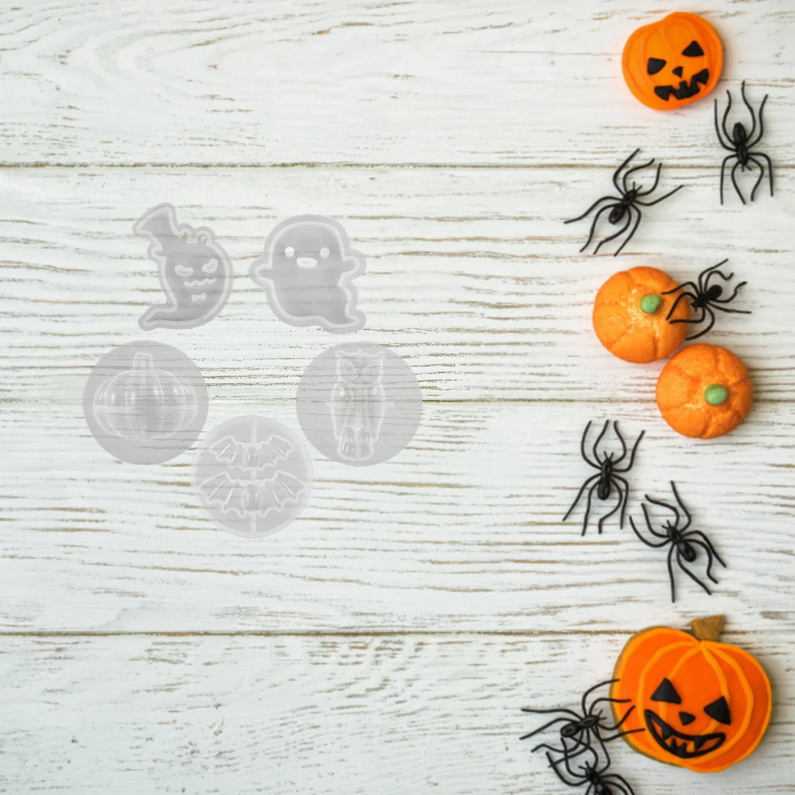 

1 set Earring Crystal Resin Silicone Halloween Ghost Pumpkin Bat Owl Jewelry Making Kit Craft Resin Skull Mold Gifts