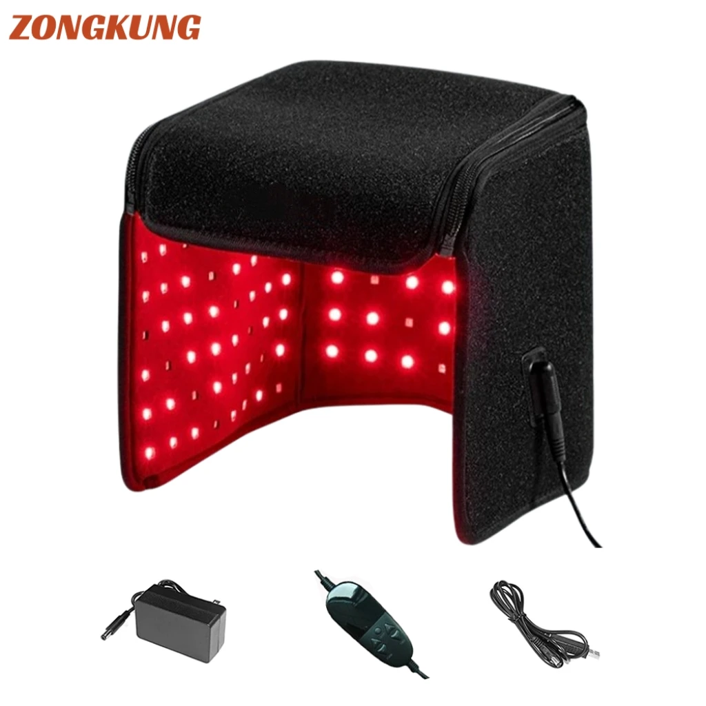 

NEW LED Red Light Treatment Cap Head Relaxation Care Massage 650nm&850nm Lamp Treatment Laser Anti Hair Loss Helps Hair Growth