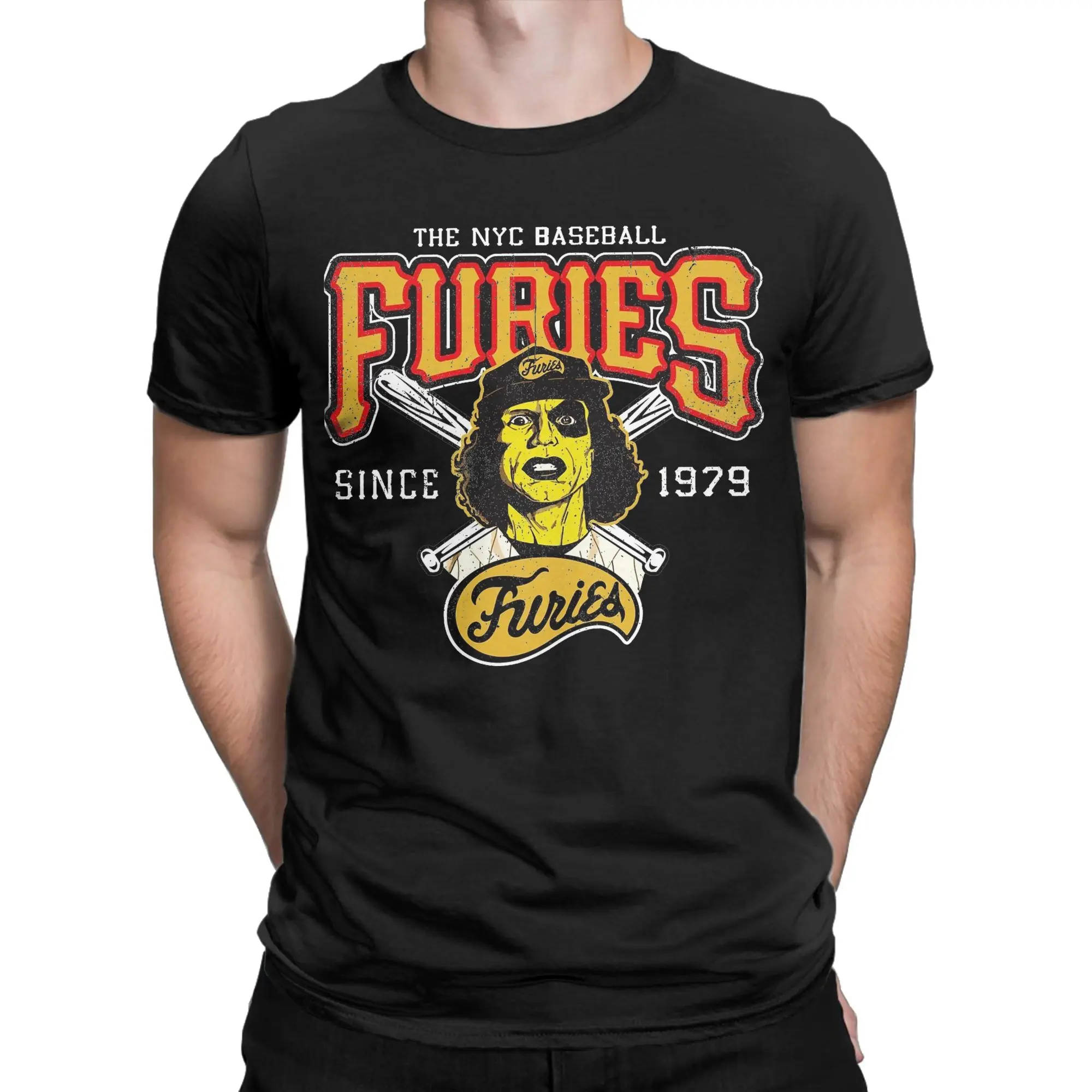 Printed Baseball Furies From The Warriors Tshirts Men's 100%Cotton Short Sleeve  O-neck Summer Clothes
