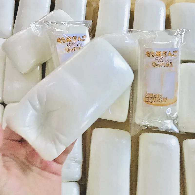 Squishy Rice Cake Strips Fidget Toys Super Wet Soft Food Squeeze Toy Sticky Slow Rebound Stress-relief Toy Model Hand Relax Gift