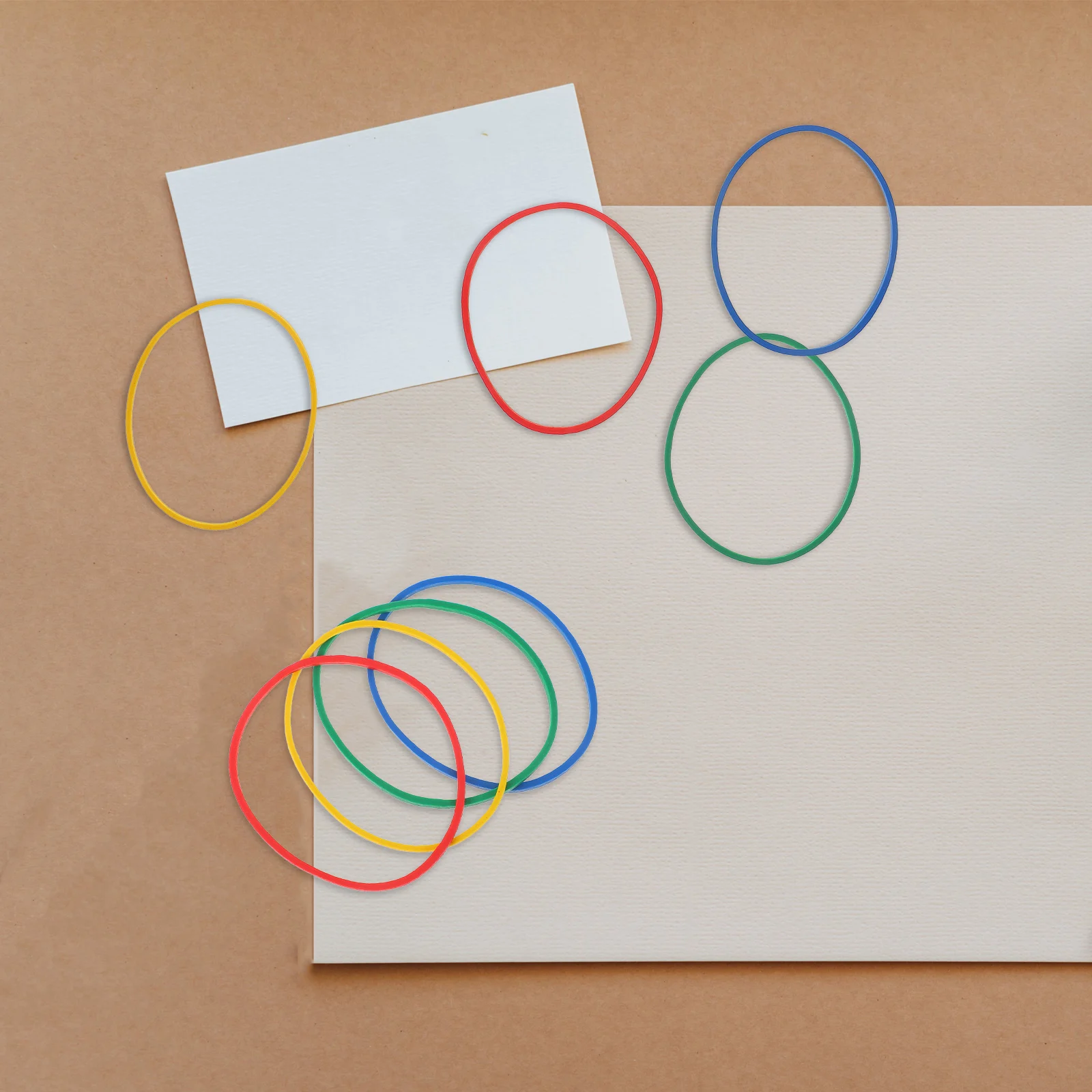 1Set Thickened High Elasticity Rubber Bands for Office Home Craft Kitchen Binding Colorful Elastic Rings