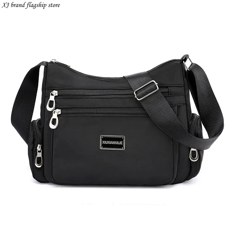 New Single Shoulder Crossbody Women, Large Capacity Nylon Canvas Bag For Middle-Aged And Elderly Mothers, Multi Compartment