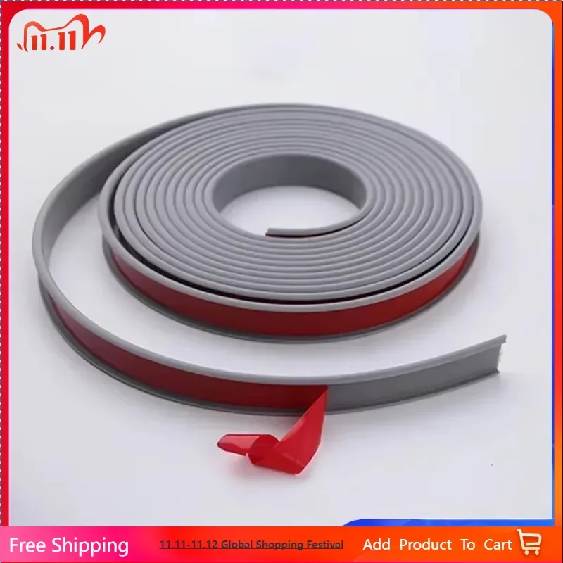 1 متر ذاتية اللصق على شكل حرف U حافة النطاقات قطاع الأثاث الخشب مجلس خزانة الجدول كرسي حامي غطاء سيليكون شريط عازل مطاطي #1