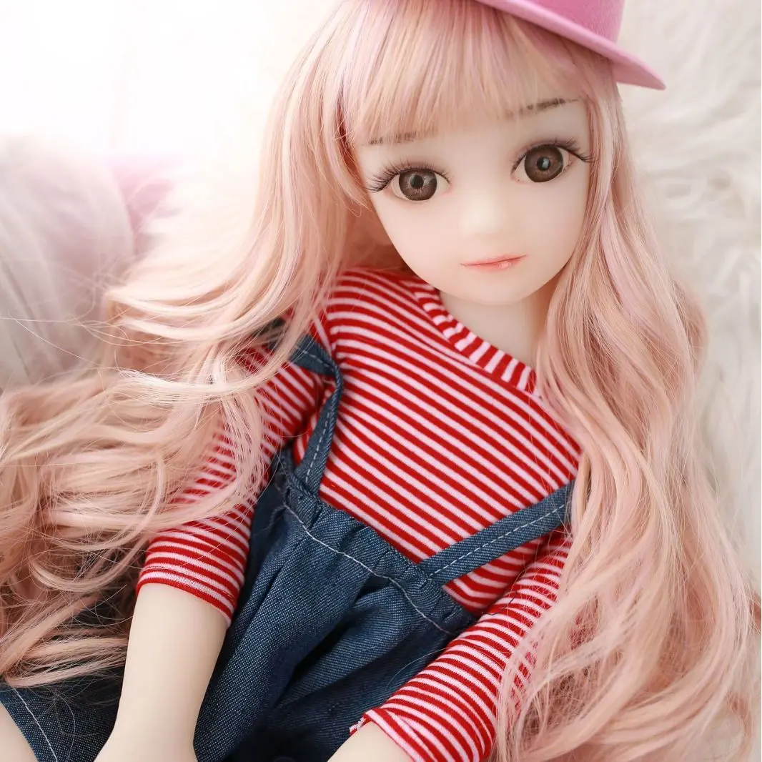 دمى BJD مقاس 65 سم دمية سيليكون حقيقية آسيوية مع شخصيات عمل هيكل عظمي معدني