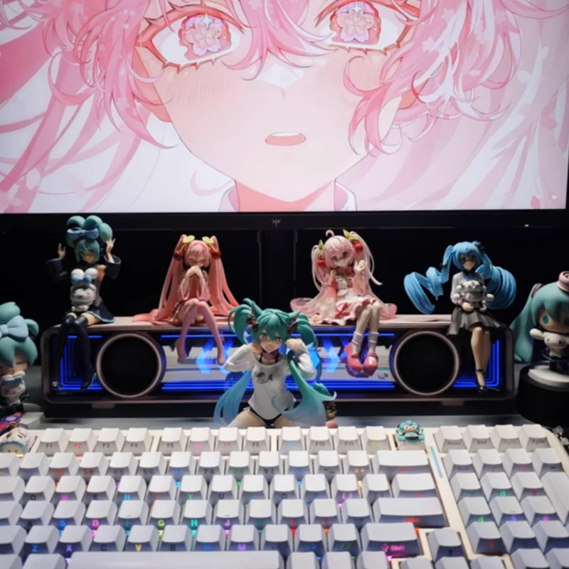 フリュー初音ミクアニメフィギュアミクフィギュアパールカラー初音-pvc-モデル像グッズ玩具装飾人形誕生日プレゼント