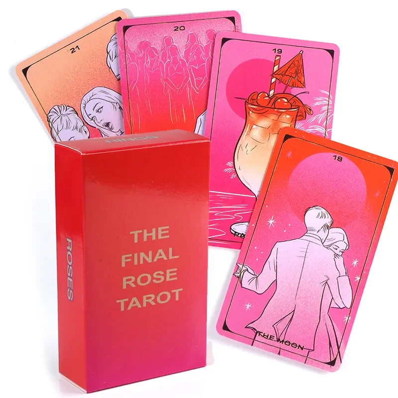 

Final Rose Tarot 78-Card Deck with PDF Guidebook Fortune Telling Card Game