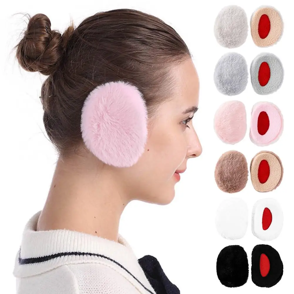 ผู้ชายผู้หญิงเด็กฤดูหนาวขนแกะฝาครอบหู Bandless หูอุ่น Earmuffs นุ่มหนาหูอุ่น Windproof ป้องกันหู Earlaps