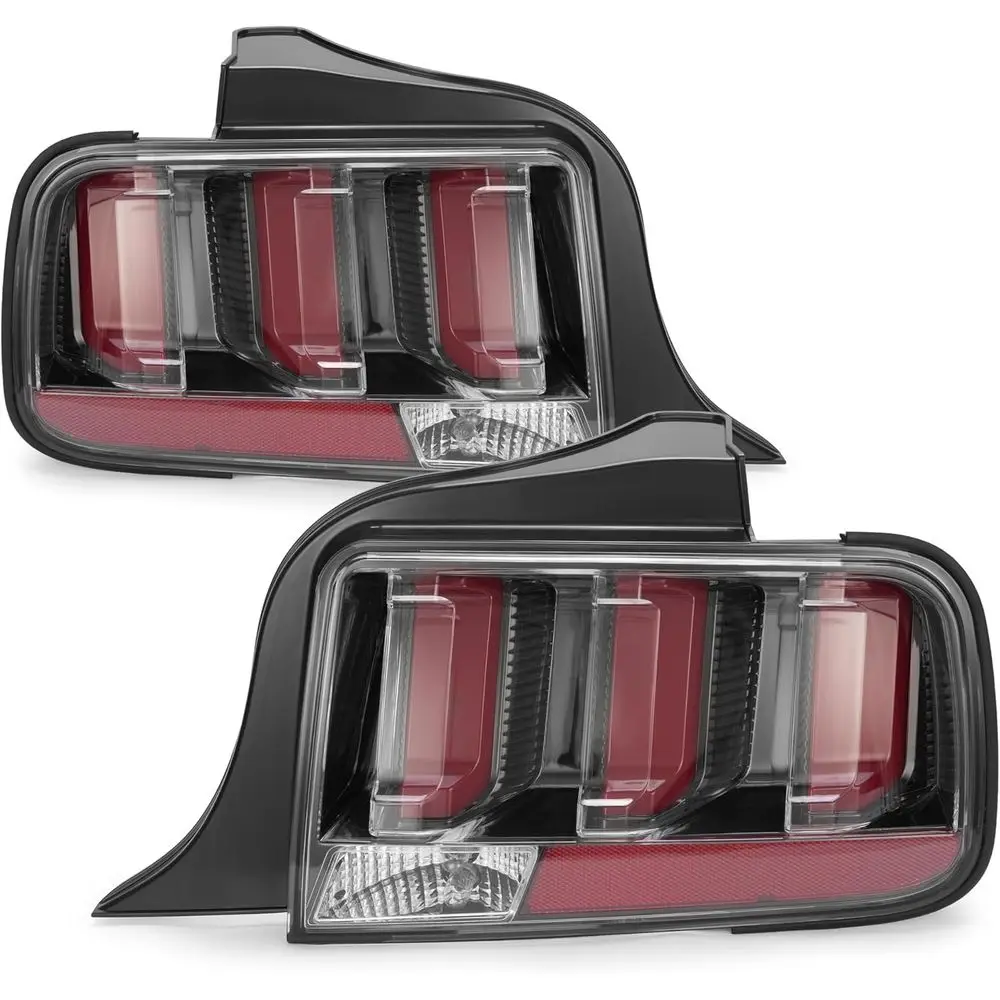 

2005-2009 Ford Mustang LED Tail Lights Set, Clear Lens with Black Housing, Driver & Passenger Side