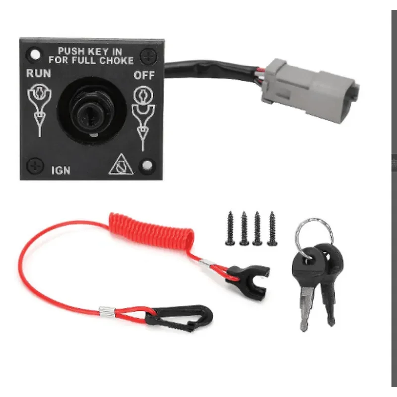 For Bombardier Outboard Ignition Switch Key Panel 176408 Marine Start Key Boat Engine Replacement Part for Watercraft Repair