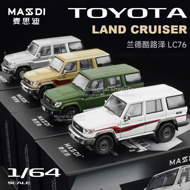 

MaiSiDi 1:64 Toyota Land Cruiser LC76 Hardcore Off-Roader — литая под давлением модель из сплава, коллекционный автомобиль внедорожника 4x4