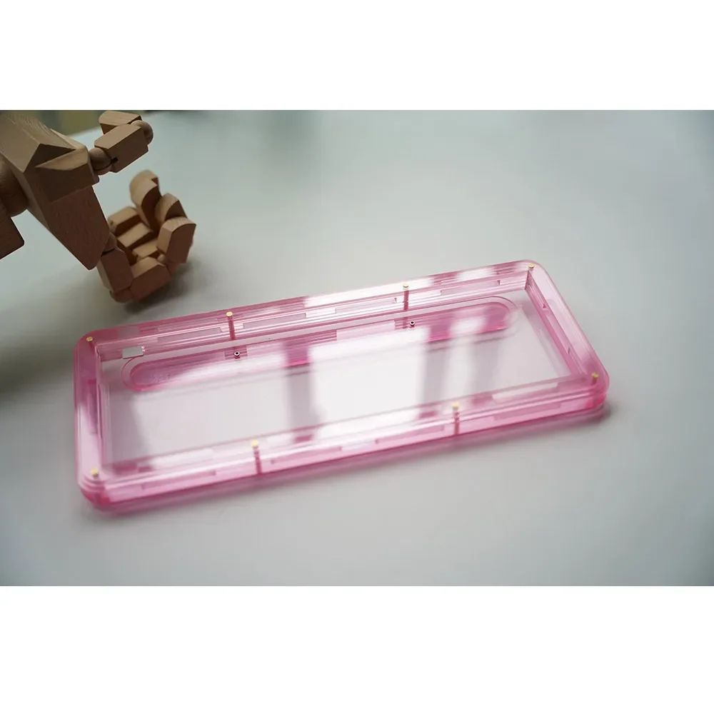 Customized Stacked Acrylic Keyboard Case For 60% Layout Keyboard Gasket Mount 315 Keyboard Case