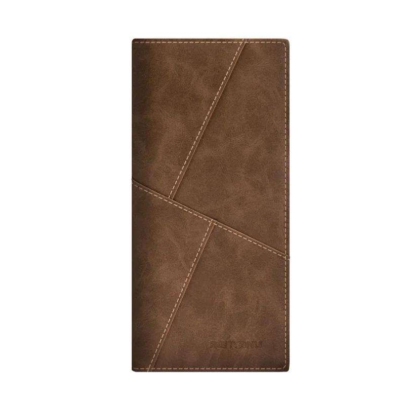 BANYANU Men's Genuine Leather Wallet RFID Anti-theft Vegetable-tanned cowhide Business Card Holder Wallet Thin Soft Money Clips