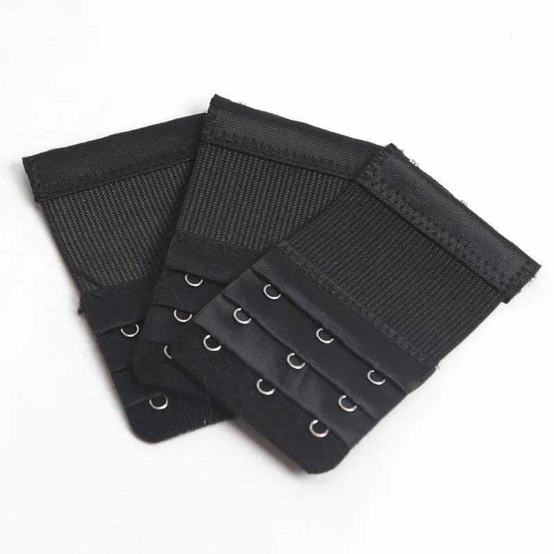 3PCS drei Reihen von drei Knöpfen BH-Verlängerung für Damen elastische BH-Verlängerungsgurt Haken Clip Expander verstellbare Schnalle Intim