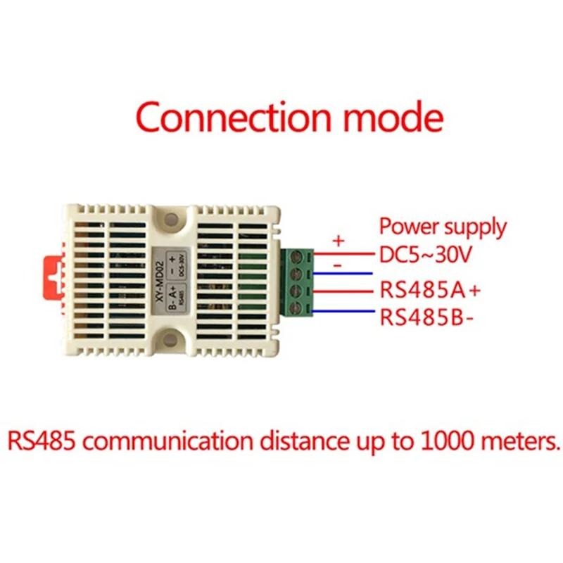 

B18B XY-MD02 Modbus RS485 Модуль датчика температуры и влажности Аналоговый сигнал Обнаружение SHT40