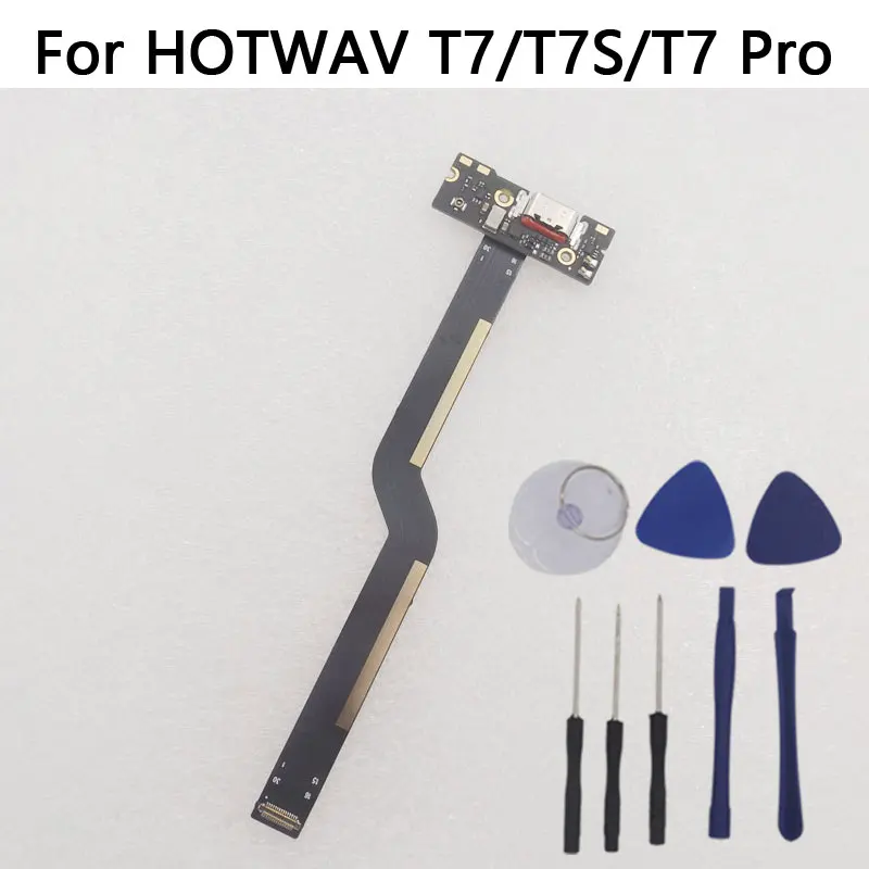 

Новая оригинальная USB-плата HOTWAV T7 Pro T7 T7S, плата порта зарядки с основным кабелем FPC, гибкий FPC для смартфона Hotwav T7 Pro