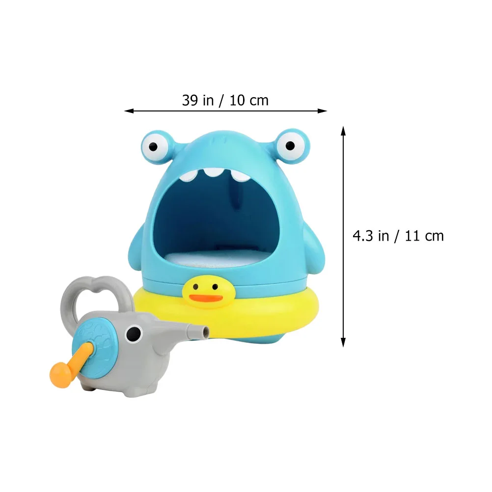 2-delige bubbelmachine Kinderspeelgoed Kinderbad Buiten Neem handmatige Shark Maker Plastic peuterbadkuip