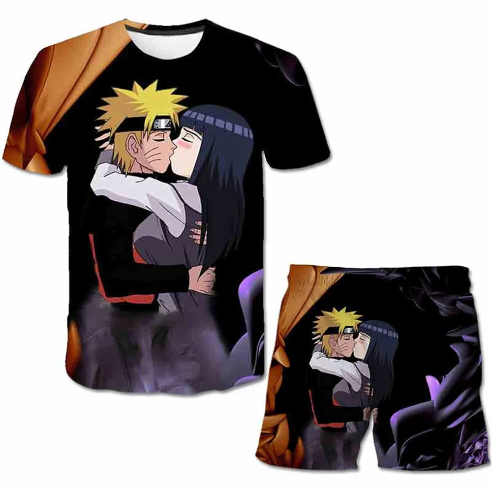 Summer Clothes Shorts Sets Kids Boys Girls kakashi 3D Print Clothing Outfits T-Shirts 4 5 6 7 8 9 10 -14 Years Children Clothes