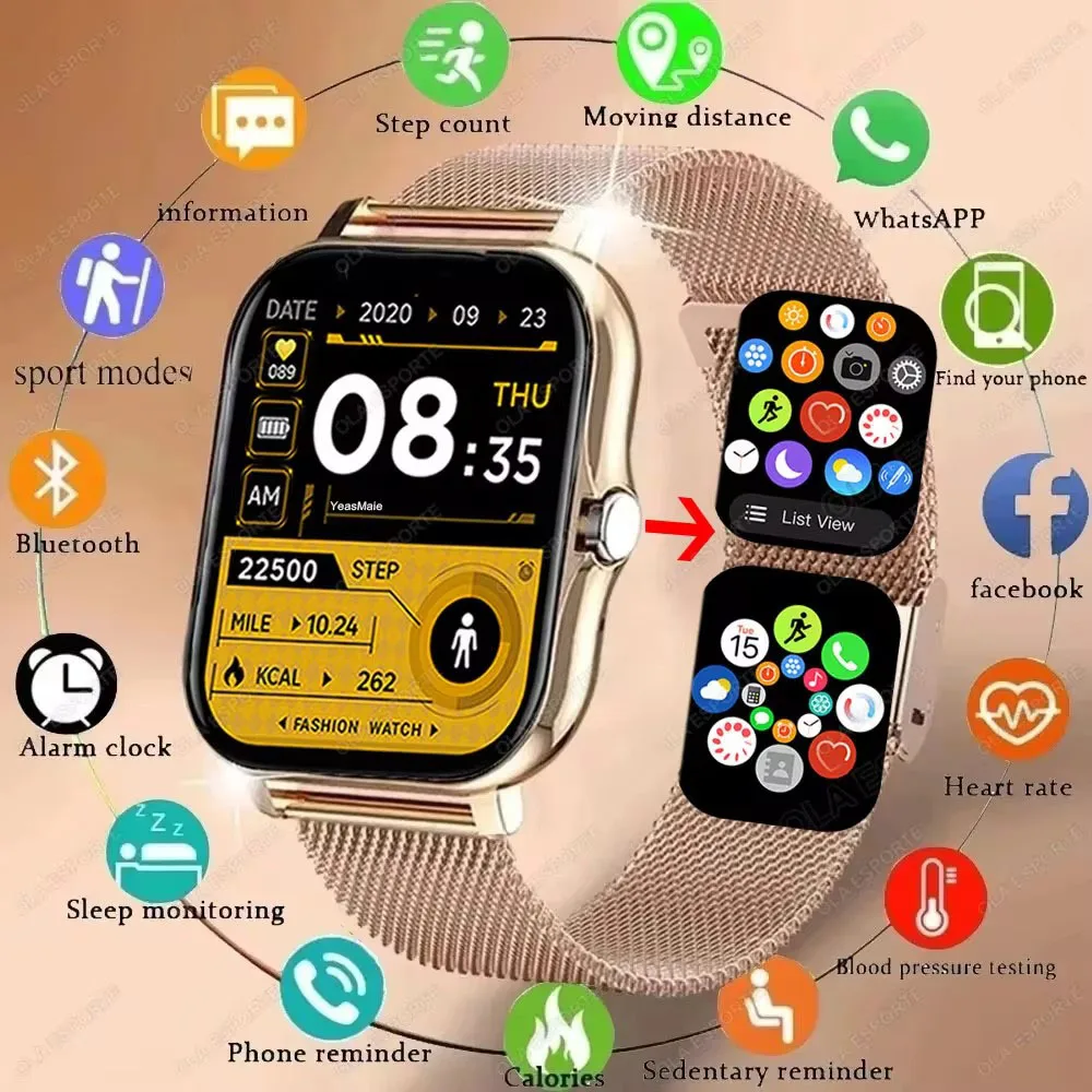 2024 NEW Women Smart Watch Men Android IOS Phone 1.44