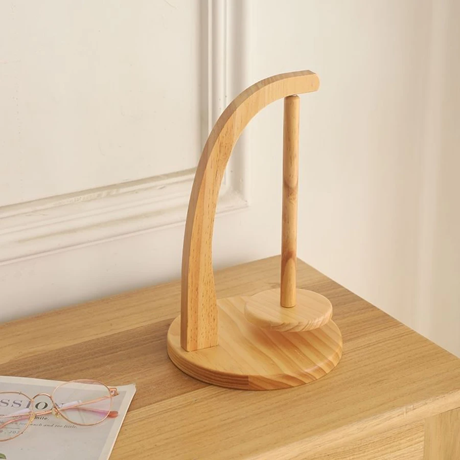 Holz Garn Halter Spinning Stricken Werkzeuge Häkeln Garn Halter Rotierenden Magnetischen Faden Spule Wolle Ball Wickler Rotation Spinner – Detail 8