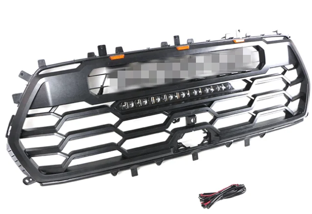 Good Quality ABS Front Middle Grill Racing Grills With LED Lights Fit For Toyota Sequoia 2022-2023