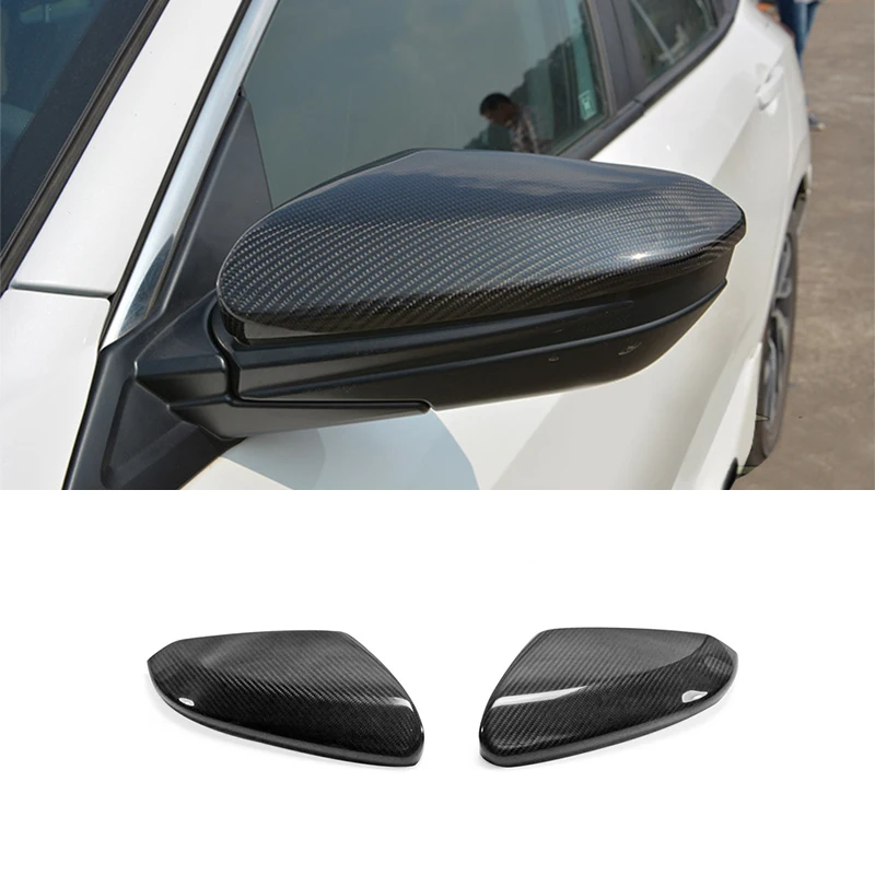 

16-18 10Th Gen Car Parts Carbon Fiber Body Kit Trim Rear View Mirror Cover