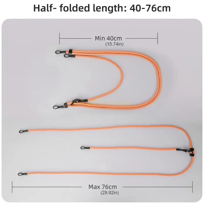 F62C حزام رقبة للكاميرا قابل للتعديل ومضاد للانزلاق مع قفل لولبي آمن #6