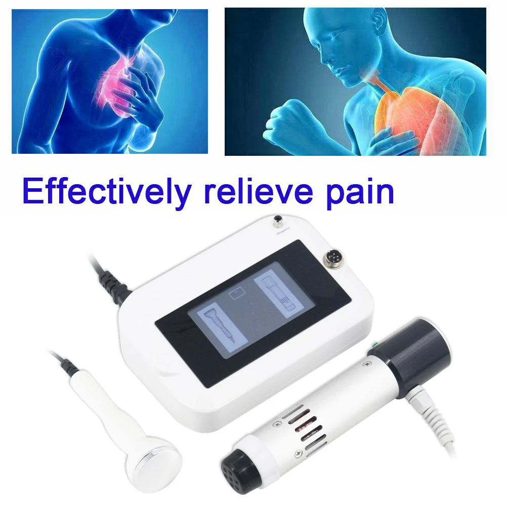 2In1 Shockwave Therapy Machine Ultrasonic Instrument Relieve Muscle Soreness Easy Operation Physiotherapy Body Massager