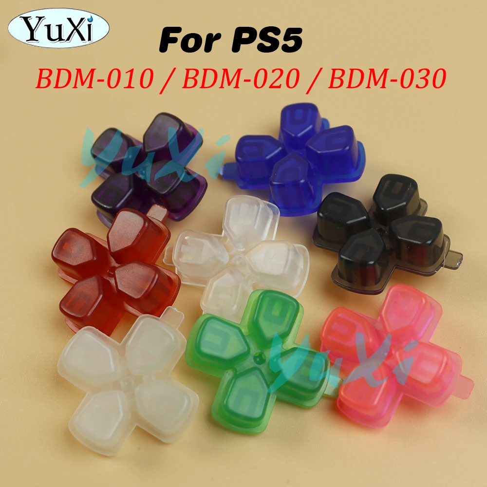 1PCS For PS5 Direction Function Button Key Plastic Cross Dpad Buttons For PlayStation 5 BDM 010 020 030 Controller Replacement