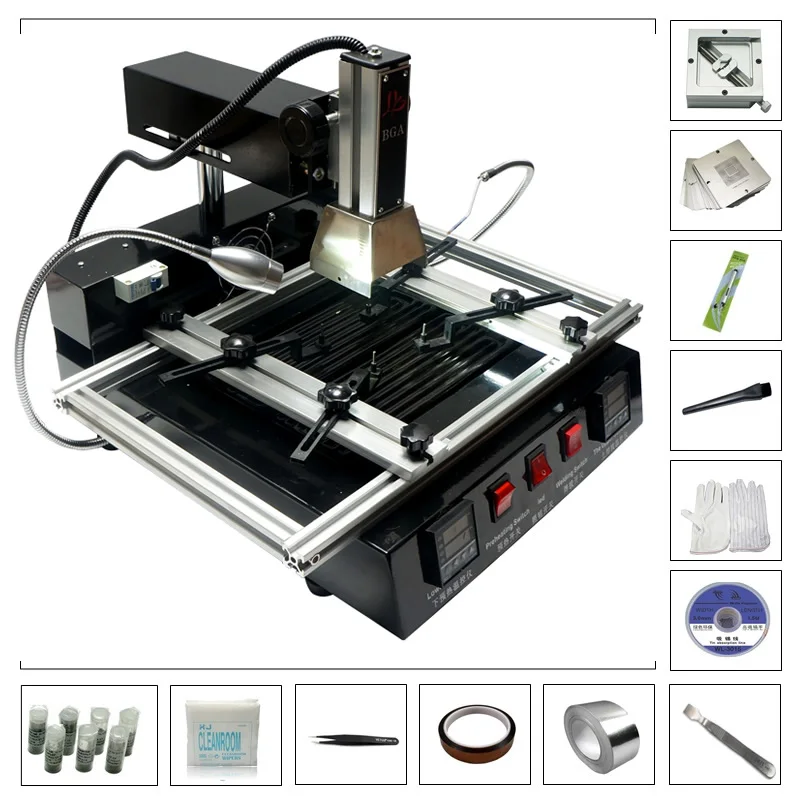 

Economic IR LY M770 Infrared BGA Rework Station Reballing Kit 184pcs 90MM Stencil Solder Ball Tape