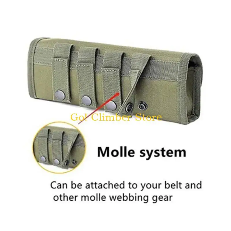 

Q84C 18 Round Foldable Belt Carriers Belt Bag Guns Cartridge Holder Hunting Rifle Cartridge Carriers Bag Holder Shell Pouches