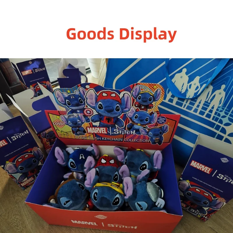 

New Hot Sale Genuine Hot Toys Marvel & Stitch Cosbi Blind Box Doll Backpack Pendant Model Trendy Toys Pendant Gift