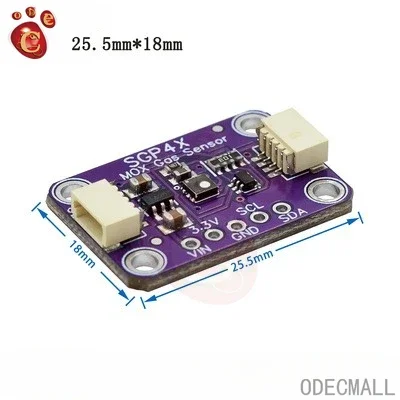 SGP30 SGP40 SGP41 Gas Sensor TVOC eCO2 Carbon Dioxide Measurement Formaldehyde Module