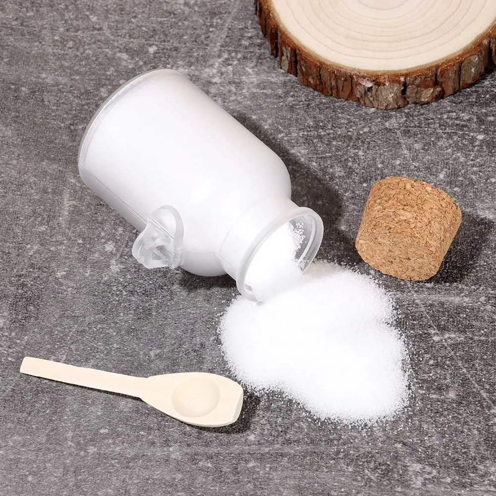 100-500g Portable Organizer Refillable Bath Salt Bottle Cork Stopper Storage Container Frosted Seal Jar